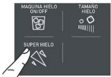 MAQUINA HIELO ON/OFF TAMAÑO HIELO SUPER HIELO