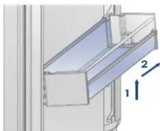 Fulgor Milano F7PBM36S2-R - Réglage des Étagères de la Porte - 1