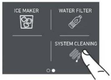 ICE MAKER WATER FILTER SYSTEM CLEANING