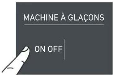 MACHINE À GLAÇONS ON OFF