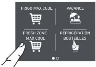 FRIGO MAX COOL VACANCE FRESH ZONE MAX COOL RÉFRIGÉRATION BOUTEILLES
