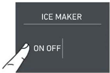 ICE MAKER ON OFF