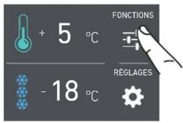 + 5 °C - 18 °C FONCTIONS RÉGLAGES
