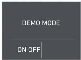 DEMO MODE ON OFF