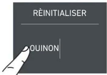 RÈINITIALISER OUINON