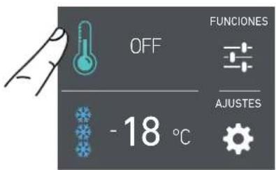 OFF -18 °C FUNCTIONES AJUSTES