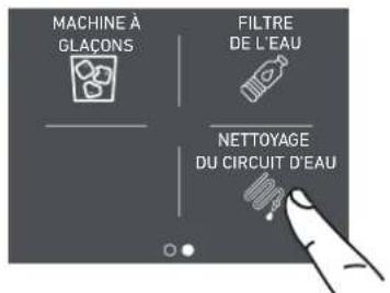 MACHINE À GLAÇONS FILTRE DE L'EAU NETTOYAGE DU CIRCUIT D'EAU