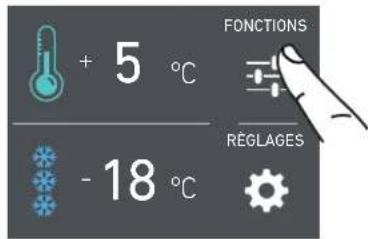 + 5 °C - 18 °C FONCTIONS RÉGLAGES
