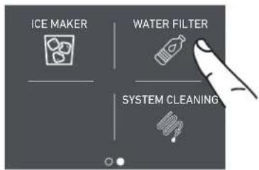 ICE MAKER WATER FILTER SYSTEM CLEANING