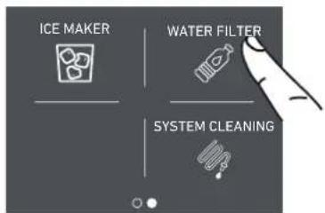 ICE MAKER WATER FILTER SYSTEM CLEANING