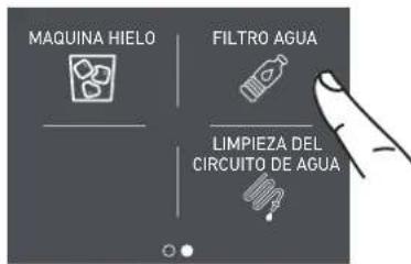 MAQUINA HIELO FILTRO AGUA LIMPIEZA DEL CIRCUITO DE AGUA