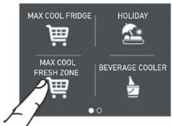 MAX COOL FRIDGE HOLIDAY MAX COOL FRESH ZONE BEVERAGE COOLER