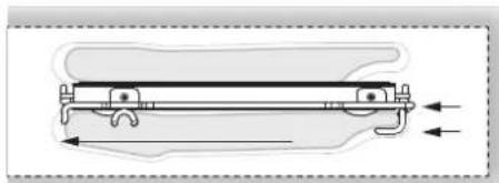Fulgor Milano F1SP30S3 - Mise en place de la grille télescopique dans le four: - 3