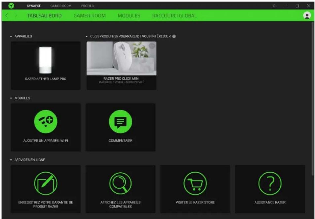 RAZER Aether Lamp Pro - Tableau de bord - 1