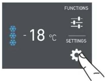 - 18 °C FUNCTIONS SETTINGS