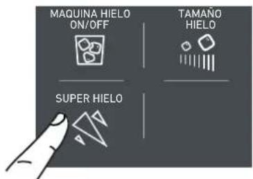 MAQUINA HIELO ON/OFF TAMAÑO HIELO SUPER HIELO