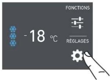 -18 °C FONCTIONS RÉGLAGES