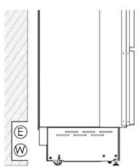 Fulgor Milano F7SRC30S1-L - CONEXIONES ELÉCTRICA Y DEL AGUA DETRÁS DEL APARATO - 1