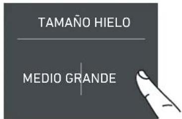 TAMAÑO HIELO MEDIO GRANDE