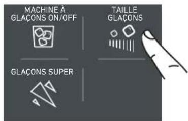 MACHINE À GLAÇONS ON/OFF TAILLE GLAÇONS GLAÇONS SUPER