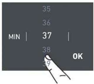 MIN | 35 36 37 38 39 OK