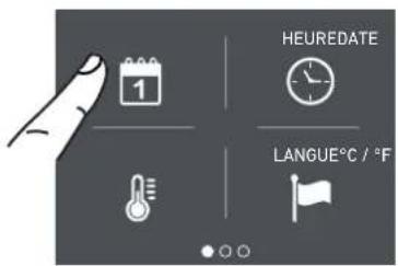 1 HEUREDATE LANGUE°C / °F
