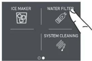 ICE MAKER WATER FILTER SYSTEM CLEANING