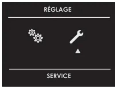 RÉGLAGE SERVICE