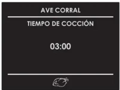 AVE CORRAL TIEMPO DE COCCIÓN 03:00