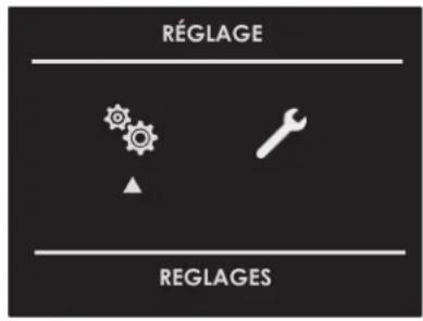 RÉGLAGE REGLAGES