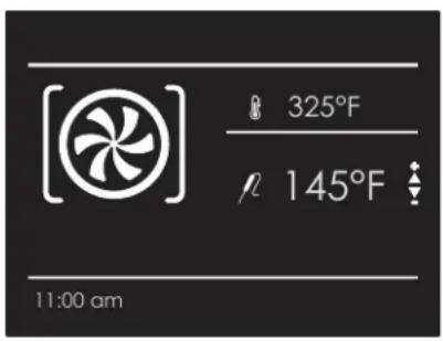 [●] 325°F ρ 145°F 11:00 am
