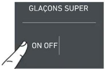 Fulgor Milano F7IFC24O1-L - 4a) Configurer la taille des glaçons - Glaçons Super - 2