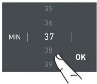 MIN | 35 36 37 38 39 OK