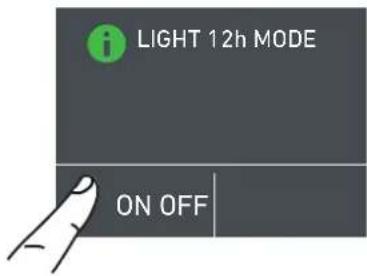 Fulgor Milano F7IBW24O2-L - 5) Interior light for 12 h. - 3