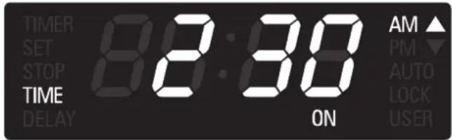 Fulgor Milano F6PDP30S1 - How to check a time value - 1