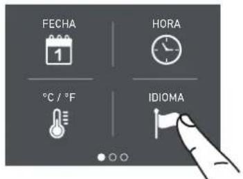 FECHA 1 HORA °C / °F IDIOMA