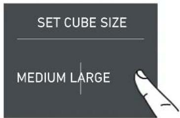 Fulgor Milano F7IFC18O1-R - 4a) Set Ice cube Size - Fast Ice - 4