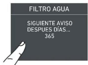 Fulgor Milano F7IFC24O1-R - 5a) Desactivación del filtro del agua - 9
