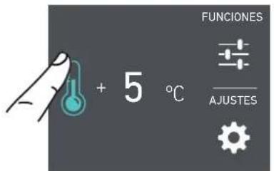 Fulgor Milano F7IRC24O1-L - Para modificar las temperaturas del compartimento - 1