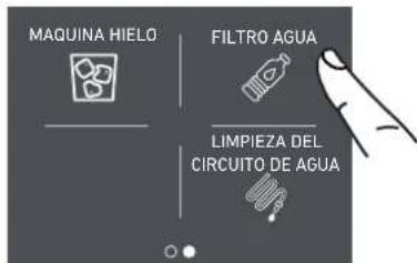 Fulgor Milano F7IFC30O1-R - 5a) Desactivación del filtro del agua - 4
