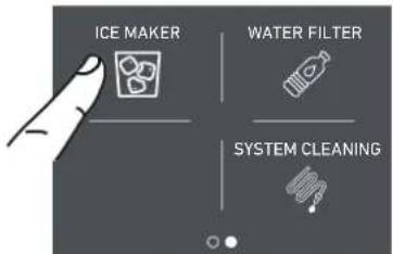 Fulgor Milano F7IFC30O1-R - 4a) Set Ice cube Size - Fast Ice - 2
