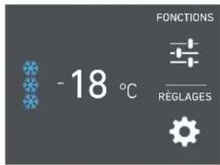 - 18 °C FONCTIONS RÉGLAGES