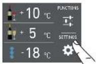 Fulgor Milano F7PBW24S1-R - 3) Set °F/°C - 2
