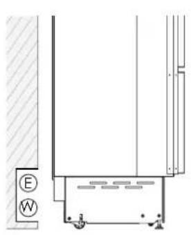 Fulgor Milano F7IRC30O1-L - RACCORDEMENTS ÉLECTRIQUE ET HYDRAULIQUE DERRIÈRE L'UNITÉ - 1
