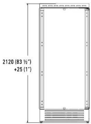 2120 (83 ½") +25 (1")