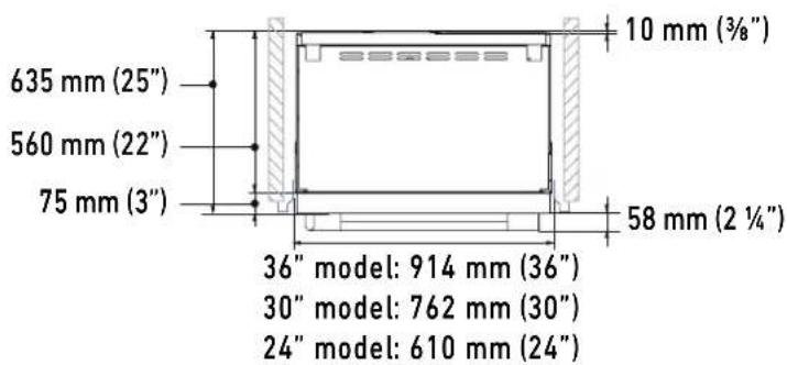 Fulgor Milano F7IRC30O1-L - B Appliance height - 5
