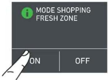 Fulgor Milano F7PBW24S2-R - 2) FreshZone Shopping Mode. - 4