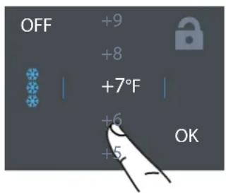 Fulgor Milano F7SFC24S1-R - Modifier la température des compartments - 2
