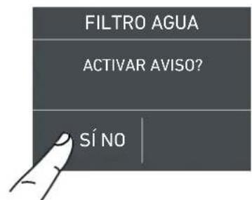 Fulgor Milano F7SFC24S1-R - 5a) Desactivación del filtro del agua - 7