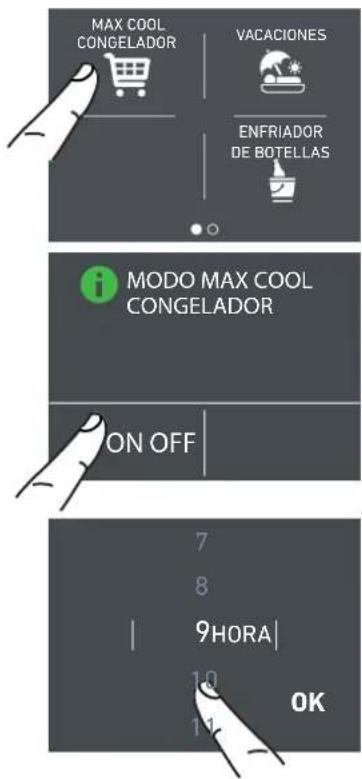 Fulgor Milano F7SFC24S1-R - 1) Modo Max Cool Congelador - 2
